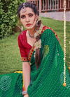 ALVEERA BANDHEJ Fancy Designer Georgette With Embroidery Border Festive Wear saree Collection